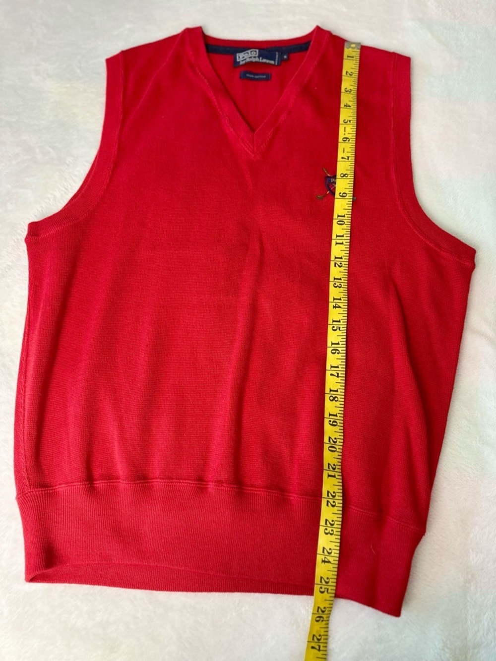 Polo by Ralph Lauren V-Neck Sweater Golf Vest Size Small - Picture 4 of 6